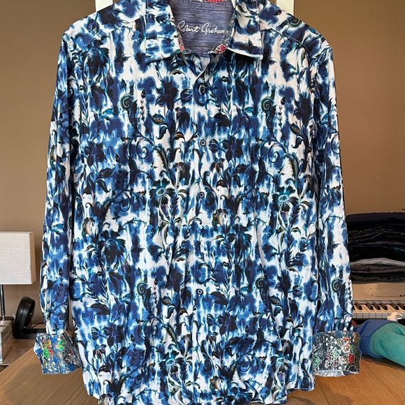 Robert Graham men's long sleeve, button-down shirt - Picture 1 of 4
